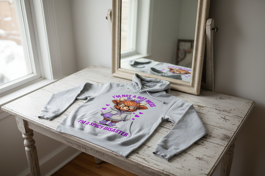 “Hot Mess, Spicy Disaster” Cute Cow Graphic Tee