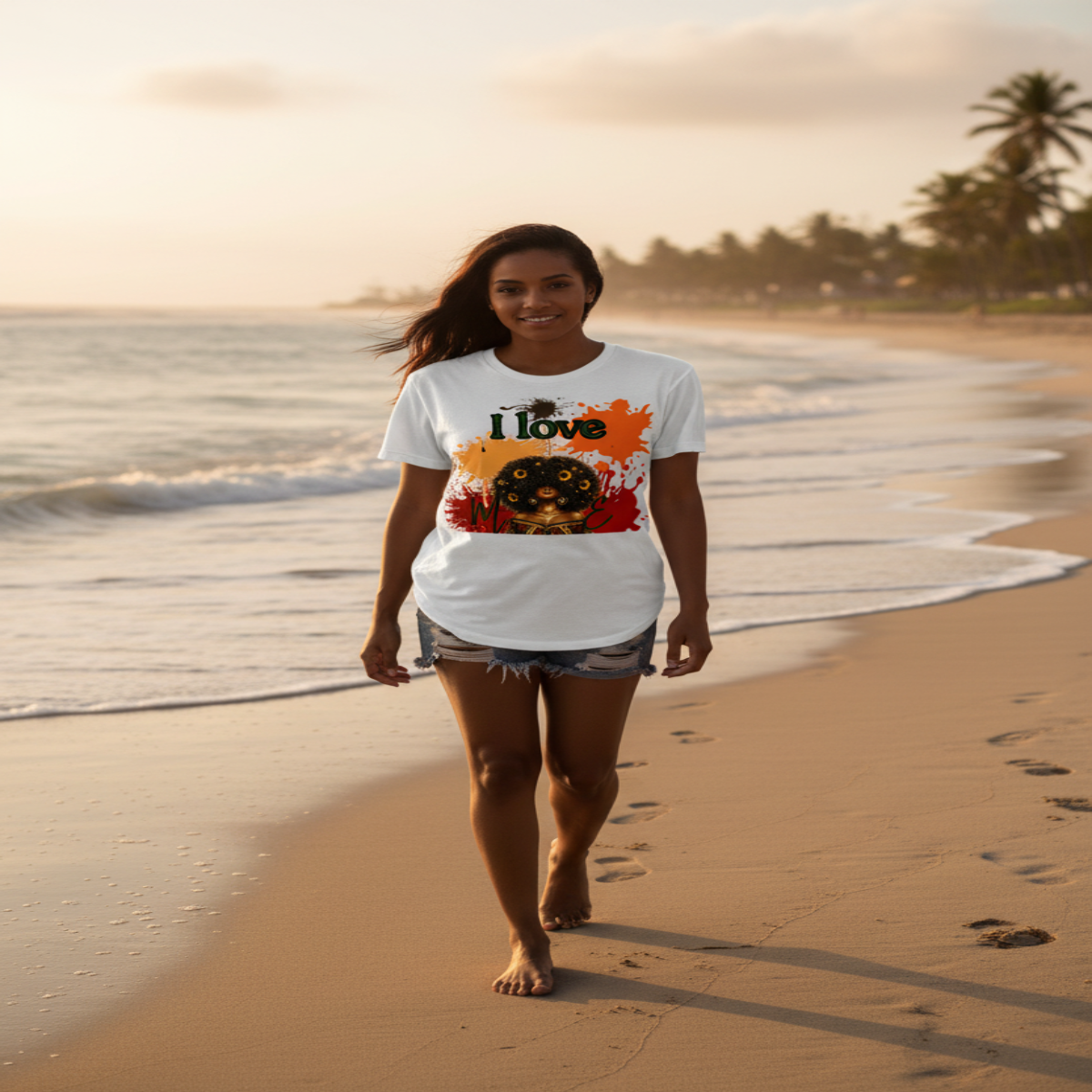 “I Love ME” Afro Queen Statement Tee