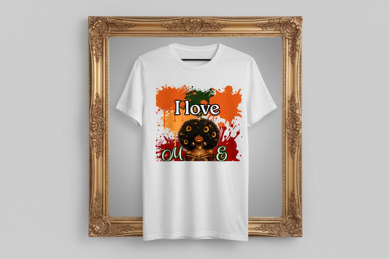 “I Love ME” Afro Queen Statement Tee