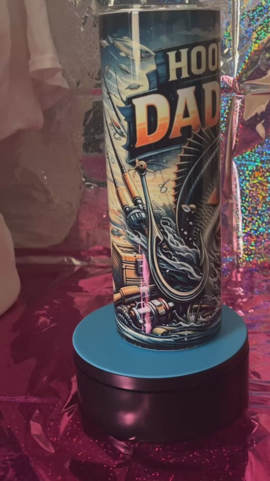 Hooked on Dad Life 20oz Fishing Tumbler